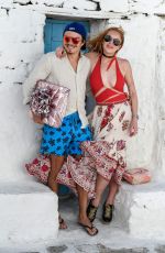 LINDSAY LOHAN Out and About in Mykonos 07/05/2016