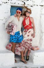 LINDSAY LOHAN Out and About in Mykonos 07/05/2016