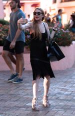 LINDSAY LOHAN Out for Dinner with Friends in Sardinia 07/29/2016