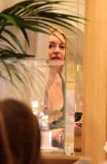 LINDSAY LOHAN Out for Dinner with Friends in Sardinia 07/29/2016