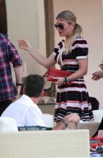 LINDSAY LOHAN Shopping at Fine Swiss Jewellers Chopard in Porto Cervo 07/29/2016