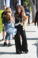 LISA VANDERPUMP Out with Her Dog in Beverly Hills 06/30/2016