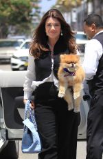 LISA VANDERPUMP Out with Her Dog in Beverly Hills 06/30/2016