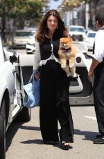 LISA VANDERPUMP Out with Her Dog in Beverly Hills 06/30/2016