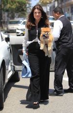 LISA VANDERPUMP Out with Her Dog in Beverly Hills 06/30/2016
