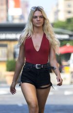 LOUISA JOHNSON Out and About in New York 07/22/2016