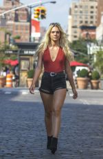 LOUISA JOHNSON Out and About in New York 07/22/2016