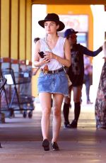 LUCY HALE at a Nail Salon in Los Angeles 07/05/2016