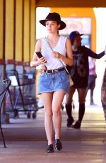 LUCY HALE at a Nail Salon in Los Angeles 07/05/2016