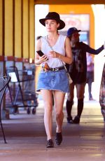 LUCY HALE at a Nail Salon in Los Angeles 07/05/2016