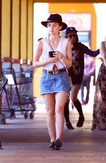 LUCY HALE at a Nail Salon in Los Angeles 07/05/2016