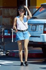 LUCY HALE at a Nail Salon in Los Angeles 07/05/2016