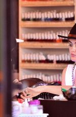 LUCY HALE at a Nail Salon in Los Angeles 07/05/2016
