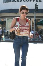 LUCY HALE Out and About in Los Angeles 07/21/2016