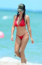 LUDIVINE SAGNA in Bikininat a Beach in Miami 07/14/2016 