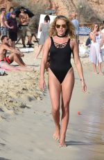 LYDIA BRIGHT in Swimsuit on the Set of The Only Way is Essex