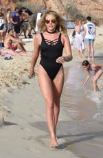 LYDIA BRIGHT in Swimsuit on the Set of The Only Way is Essex