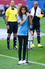 MADISON BEER Singing National Anthem at Yankee Stadium in New York 07/30/2016