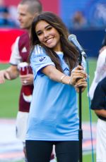 MADISON BEER Singing National Anthem at Yankee Stadium in New York 07/30/2016