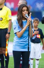 MADISON BEER Singing National Anthem at Yankee Stadium in New York 07/30/2016