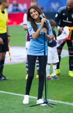 MADISON BEER Singing National Anthem at Yankee Stadium in New York 07/30/2016