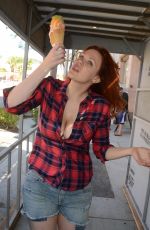 MAITLAND WARD Eating Ice Cream in Los Angeles 07/13/2016