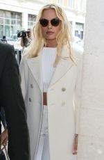 MARGOT ROBBIE Arrives at BBC Radio 1 Studios in London 07/05/2016