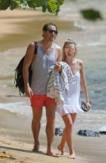 MARGOT ROBBIE in Bikini at a Beach in Hawaii 07/14/2016