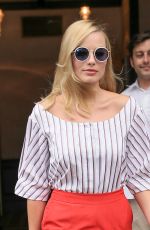 MARGOT ROBBIE Leaves Greenwich Hotel in New York 07/29/2016