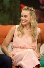MARGOT ROBBIE on the Set of Despierta America in Miami 07/25/2016