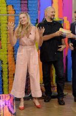 MARGOT ROBBIE on the Set of Despierta America in Miami 07/25/2016
