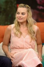 MARGOT ROBBIE on the Set of Despierta America in Miami 07/25/2016