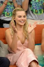 MARGOT ROBBIE on the Set of Despierta America in Miami 07/25/2016