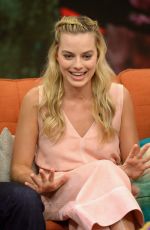 MARGOT ROBBIE on the Set of Despierta America in Miami 07/25/2016