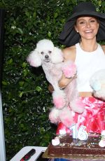 MARIA MENOUNOS Throws a Sweet 16 Birthday Party for Her Dog in Los Angeles 07/10/2016