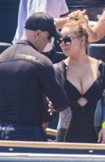 MARIAH CAREY at Arctic P Yacht in Capri 07/05/2016