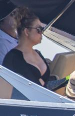 MARIAH CAREY at Arctic P Yacht in Capri 07/05/2016