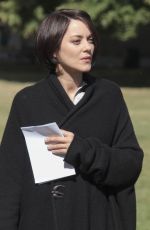 MARION COTILLARD on the Set of Assassins Creed in Ely 07/26/2016