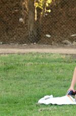MARY CAREY Works Out in a Park in Los Angeles 07/13/2016