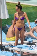 MEGAN MCKENNA and DANIELLE ARMSTRONG in Bikinis at a Pool in Mallorca 07/03/2016