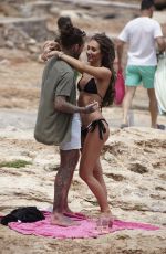 MEGAN MCKENNA in Bikini Having a Picnic on the Beach in Ibiza 06/29/2016