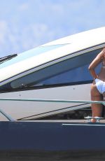 MELANIE BROWN in Bikini at a Boat in Ibiza 06/30/2016