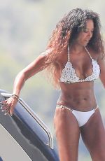 MELANIE BROWN in Bikini at a Boat in Ibiza 06/30/2016