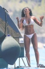 MELANIE BROWN in Bikini at a Boat in Ibiza 06/30/2016