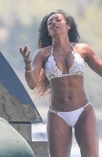 MELANIE BROWN in Bikini at a Boat in Ibiza 06/30/2016