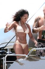 MELANIE BROWN in Bikini at a Yacht in Ibiza 06/28/2016