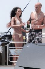 MELANIE BROWN in Bikini at a Yacht in Ibiza 06/28/2016