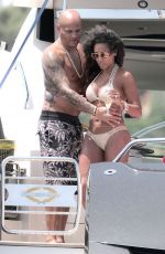 MELANIE BROWN in Bikini at a Yacht in Ibiza 06/28/2016