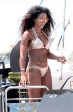 MELANIE BROWN in Bikini at a Yacht in Ibiza 06/28/2016