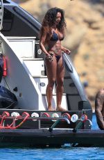 MELANIE BROWN in Bikini at a Yacht in Ibiza 07/03/2016